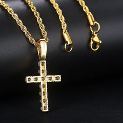 Cross Pendant Iced Out Necklace