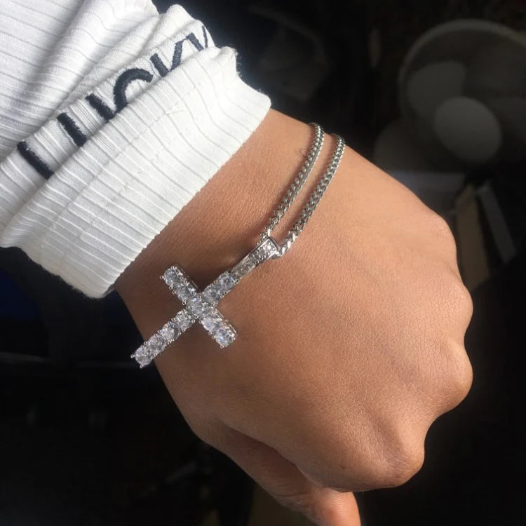 Cross Pendant Iced Out Necklace