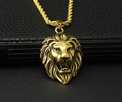 Lion Head Pendant Necklace