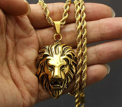 Lion Head Pendant Necklace