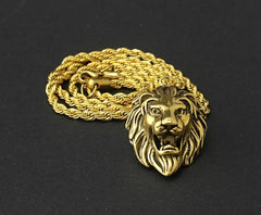 Lion Head Pendant Necklace